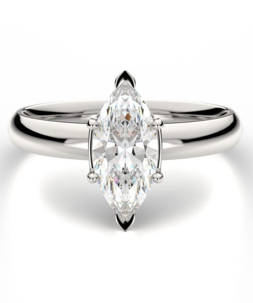 Marquis Diamond Solitaire Ring