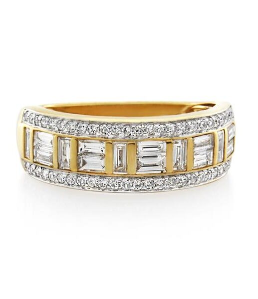 9CT Yellow Gold 1.00ct Diamond Ladies Ring - Monty Adams