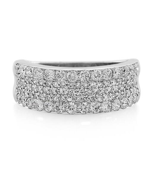 9CT White Gold 1.00ct Diamond Ladies Ring - Monty Adams