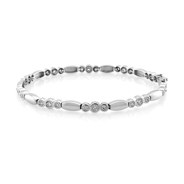 18CT White Gold 1.60ct Diamond Bracelet 19cms 18CT White Gold 1.60ct Diamond Bracelet 19cms - Monty Adams