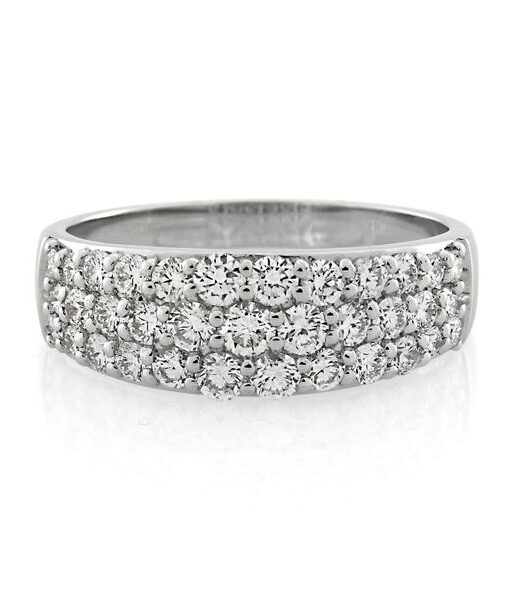 18CT White Gold 1.02ct Diamond Ladies Ring - Monty Adams