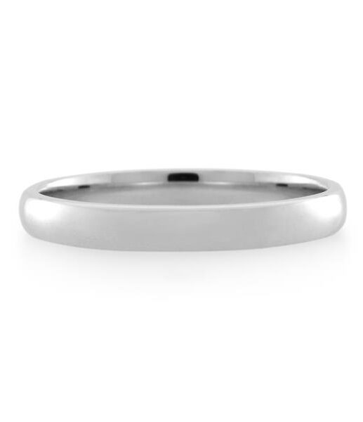 18CT White Gold  Ladies Ring Width 3 mm. - Monty Adams