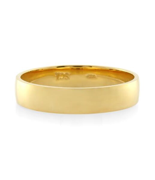 18CT Yellow Gold  Ladies Ring Width 4 mm. - Monty Adams