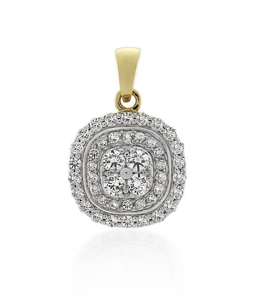 9CT Yellow Gold 0.51ct Diamond Pendant - Monty Adams
