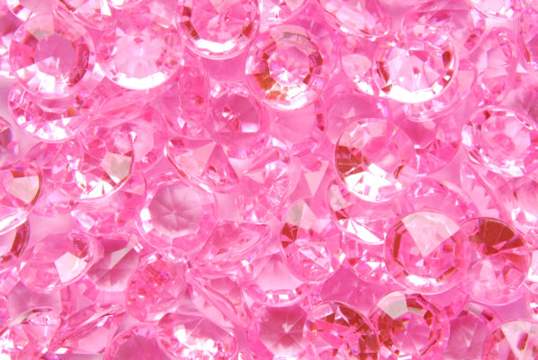 Bunch of pink diamonds