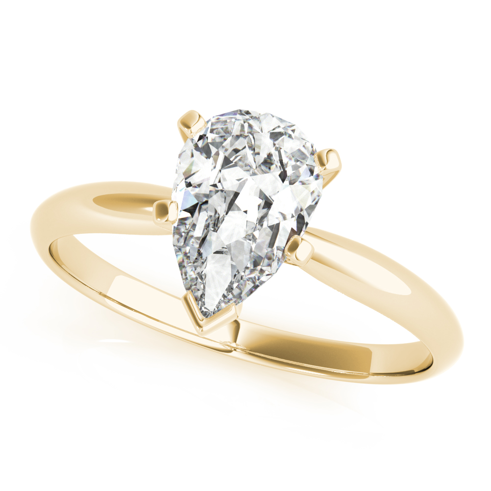 Yellow Gold Pear Cut Diamond Engagement Ring – Monty Adams Jewellery