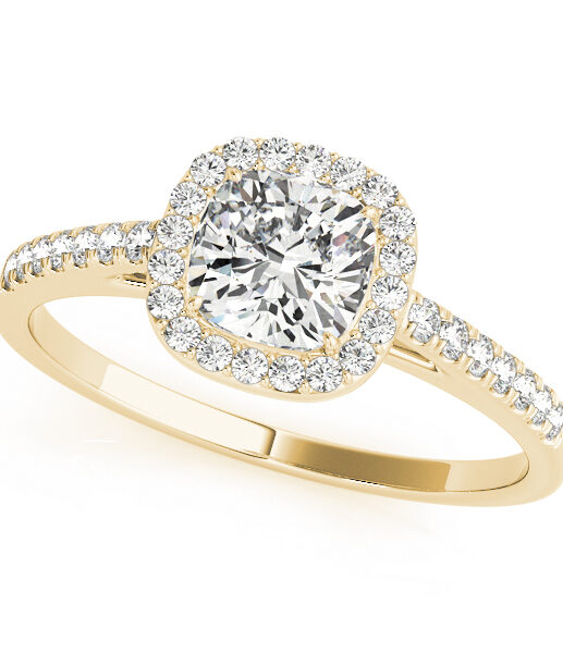 gold-halo-cushion-cut-engagement-rings
