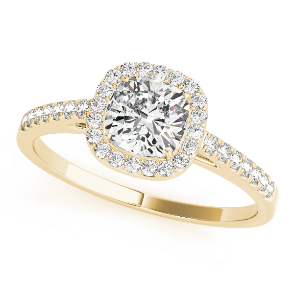 Gold Halo Cushion cut Engagement Rings – Monty Adams Jewellery