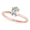 Rose Gold Oval Cut Diamond Engagement Ring
