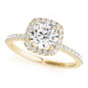 Pave Halo Engagement rings