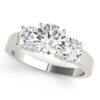 Round-cut-three-stone-engagement-rings