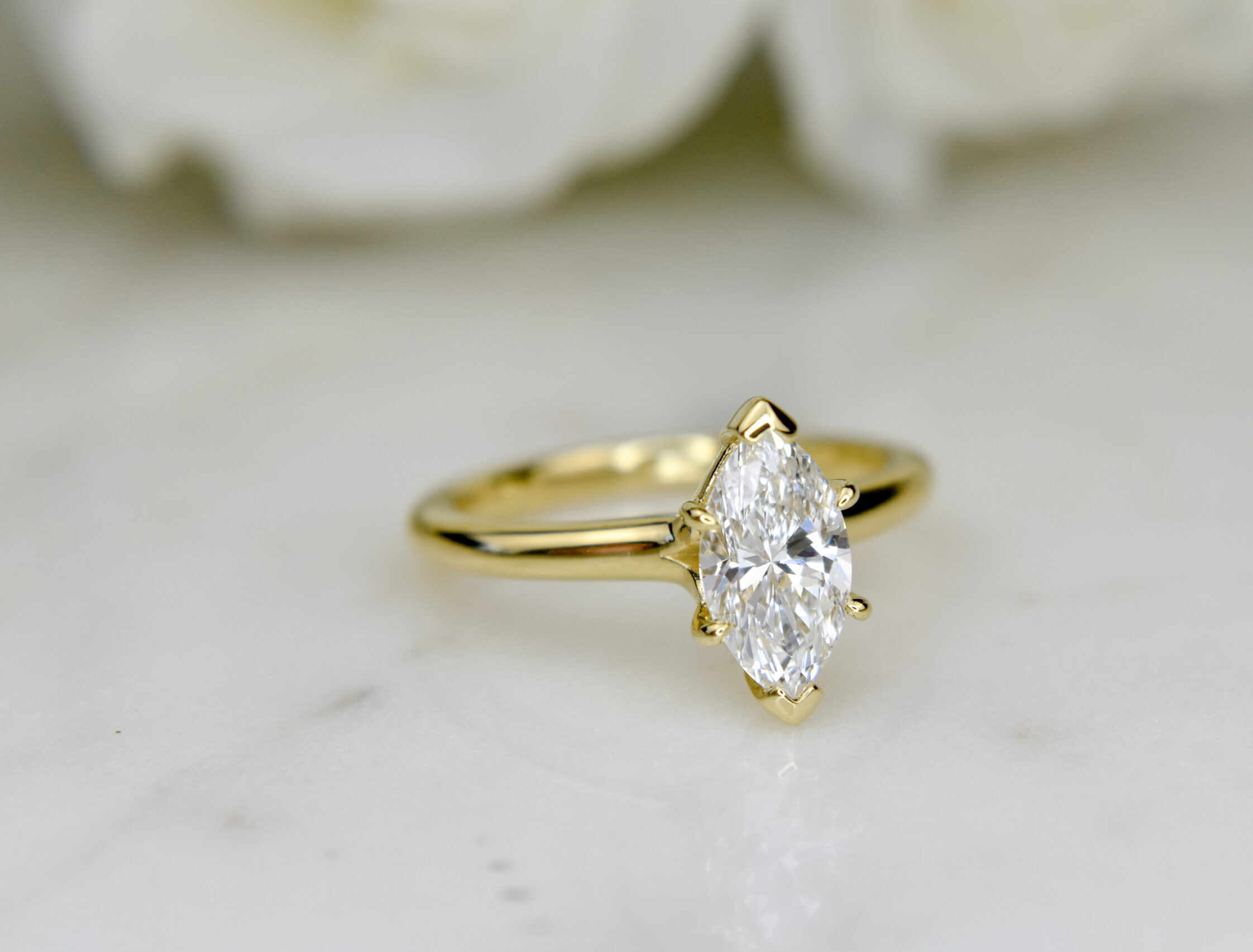 Marquise Cut Engagement Rings